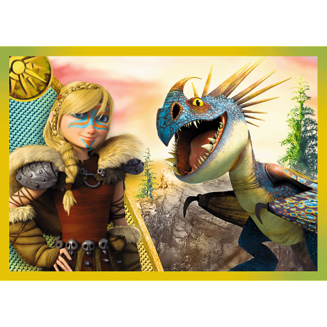 Puzzle Trefl 4w1 Jak wytresować smoka - 2